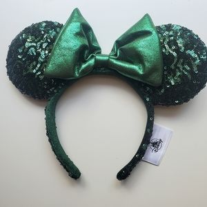 Emerald Green Sequined Disney Minnie Ears